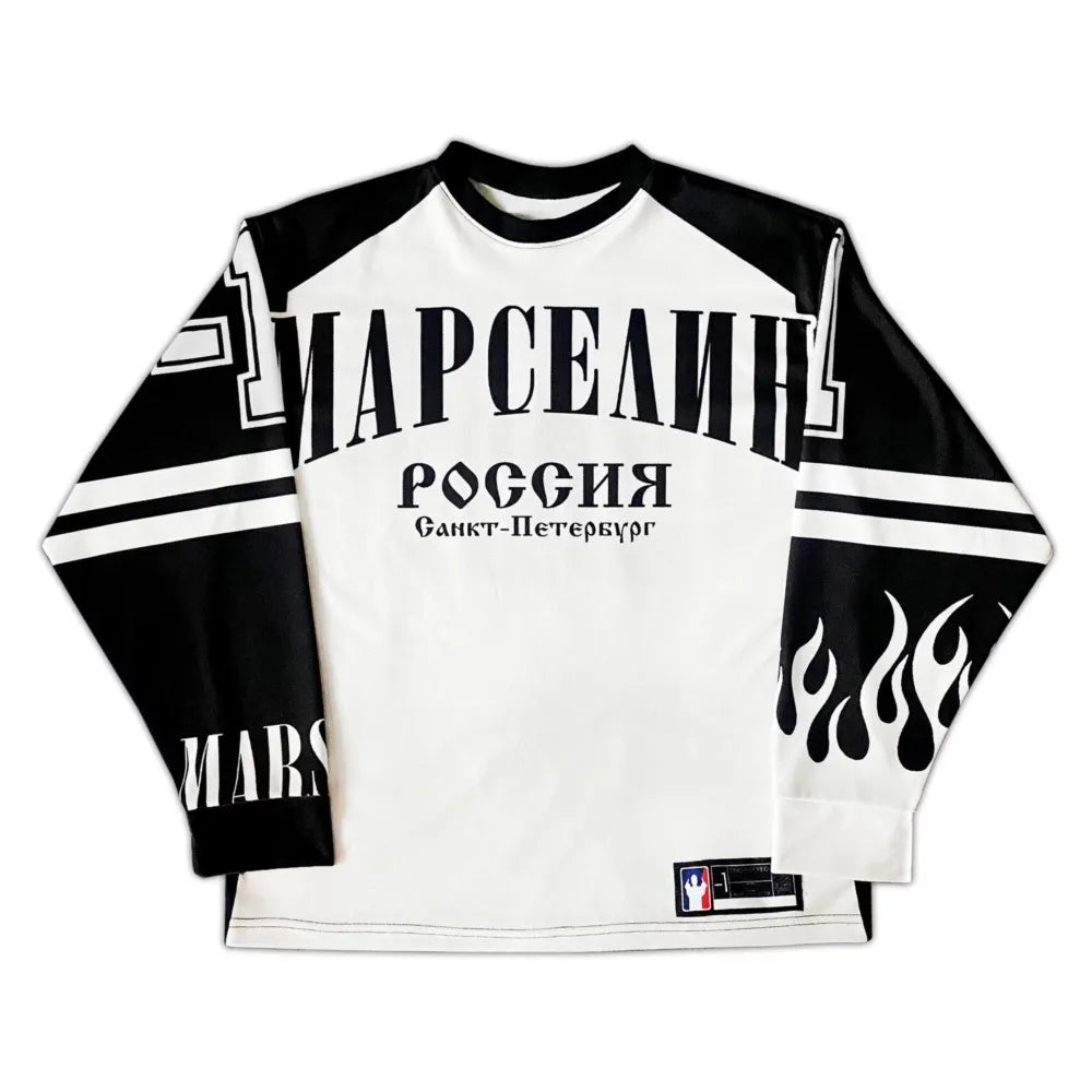Oversized Jersey Long Sleeve Top T Shirt — vista posteriore