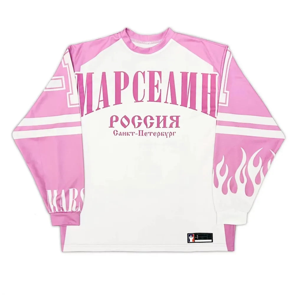 Oversized Jersey Long Sleeve Top T Shirt — dettaglio della stampa