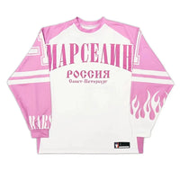 Oversized Jersey Long Sleeve Top T Shirt — dettaglio della stampa