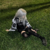 Oversized Jersey Long Sleeve Top T Shirt — in alternativa