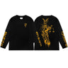 Y2K Oversized Justice Graphic Long Sleeve Top