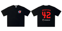 Oversized Old School Racing Graphic T Shirt — vista frontale