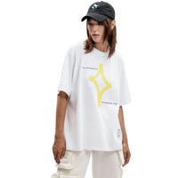 Oversized Star Graphic T Shirt — dettaglio del tessuto
