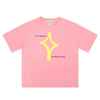 Oversized Star Graphic T Shirt — vista frontale