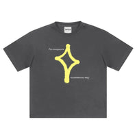 Oversized Star Graphic T Shirt — vista posteriore