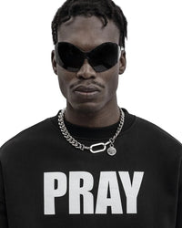 PRAY Graphic Hoodie Sweater — vista laterale
