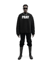 PRAY Graphic Hoodie Sweater — dettaglio del tessuto