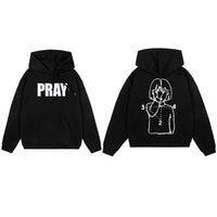 PRAY Graphic Hoodie Sweater — vista posteriore