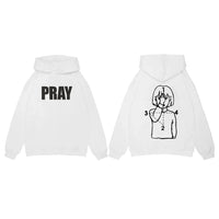 PRAY Graphic Hoodie Sweater — vista frontale