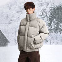 Padded Stand Collar Zip Up Coat Puffer Jacket — in alternativa