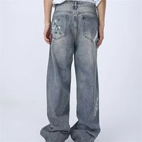 Painters Brush Distressed Baggy Jeans — vista laterale