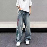 Painters Brush Distressed Baggy Jeans — vista posteriore