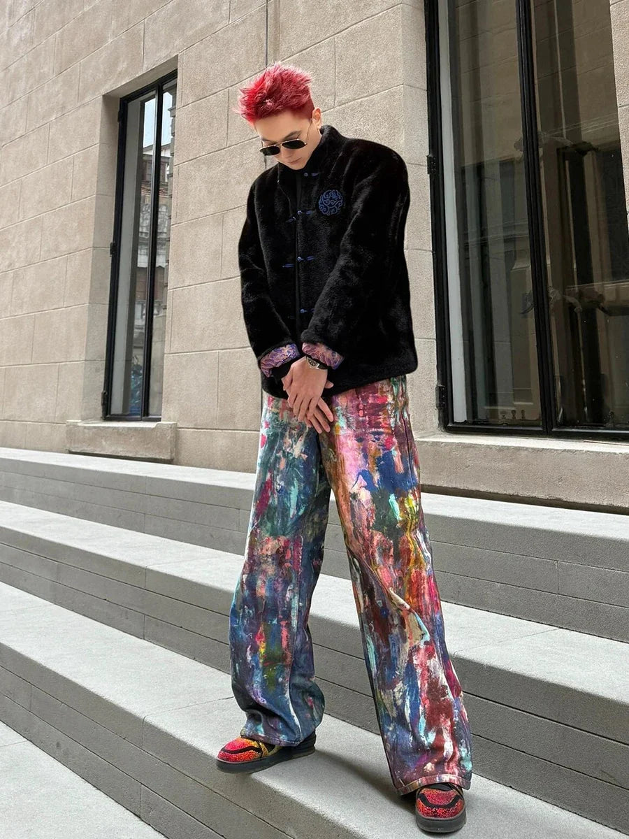 Painters Workspace Graphic Baggy Jeans — dettaglio della stampa