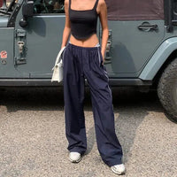 Parachute Joggers Baby Blue Trousers — vista completa