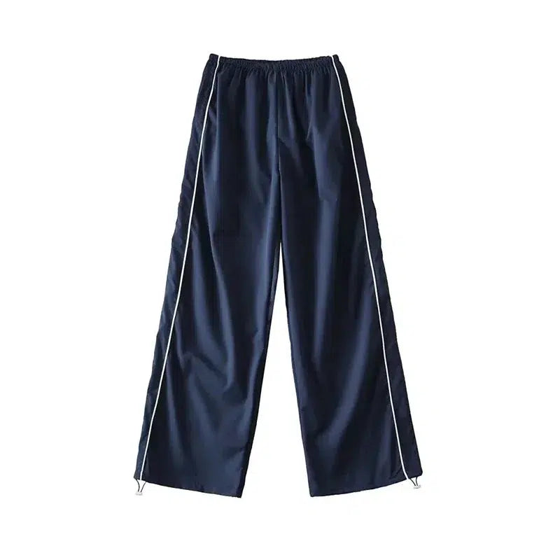 Parachute Joggers Baby Blue Trousers — vista posteriore