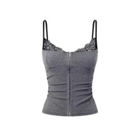 Patchwork Lace Club Cami Top — vista frontale
