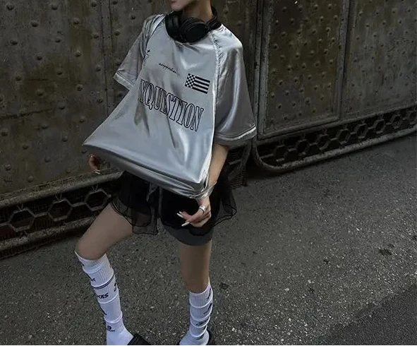 Patchwork Sliver Graphic Jersey — vista laterale