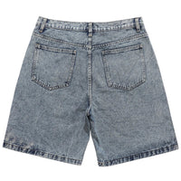 Patchwork Star Denim Shorts Jorts — dettaglio della stampa