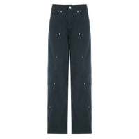 Patchwork Workwear Baggy Jeans — vista frontale