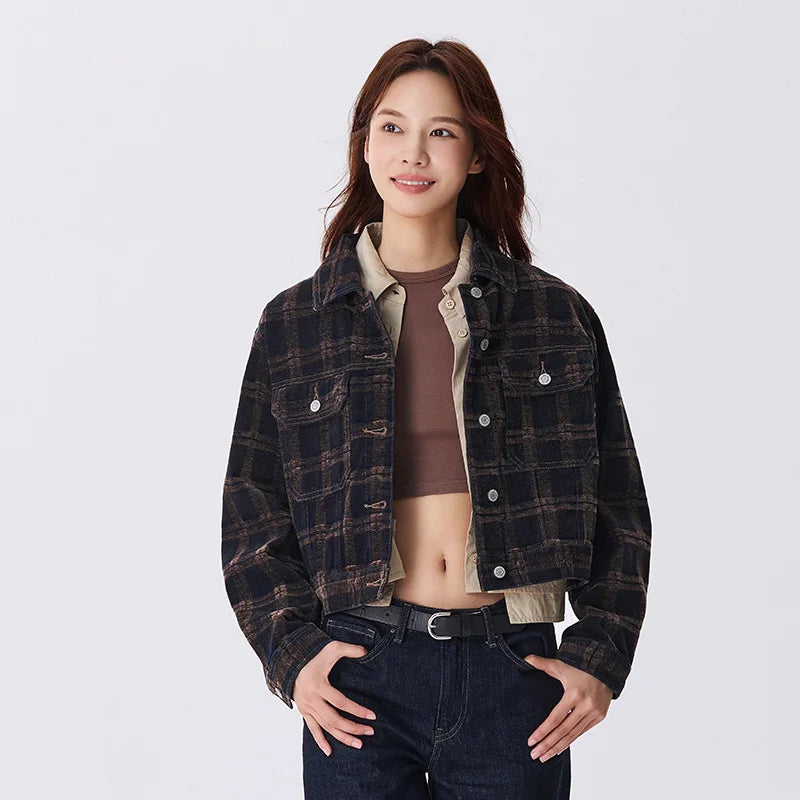 Petite Cropped Retro Denim Jacket — in alternativa