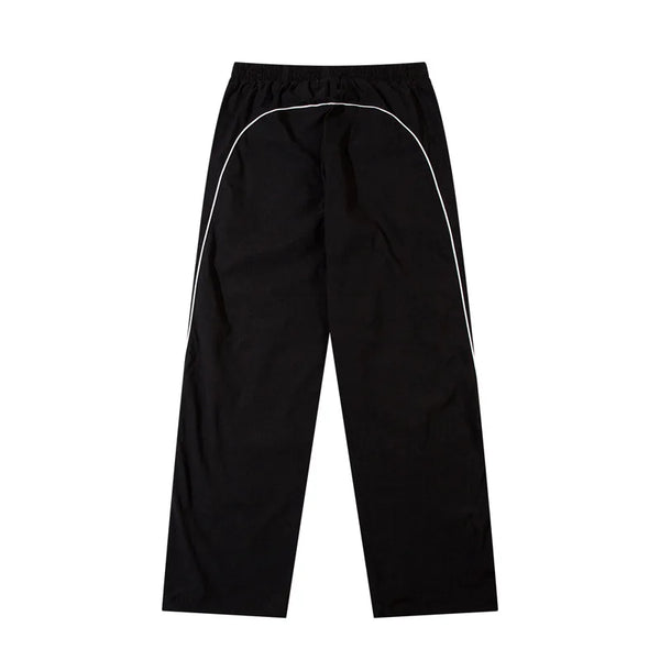 Y2K Piping Parachute Trousers