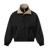Y2K Plaid Inside Collar Mock Two Piece Jacket