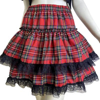 Plaid Layered Mini Skirt — in alternativa