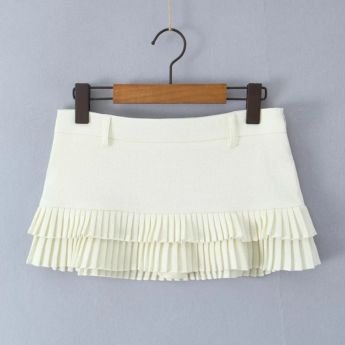 Pleated Micro Mini Skirt — vista posteriore