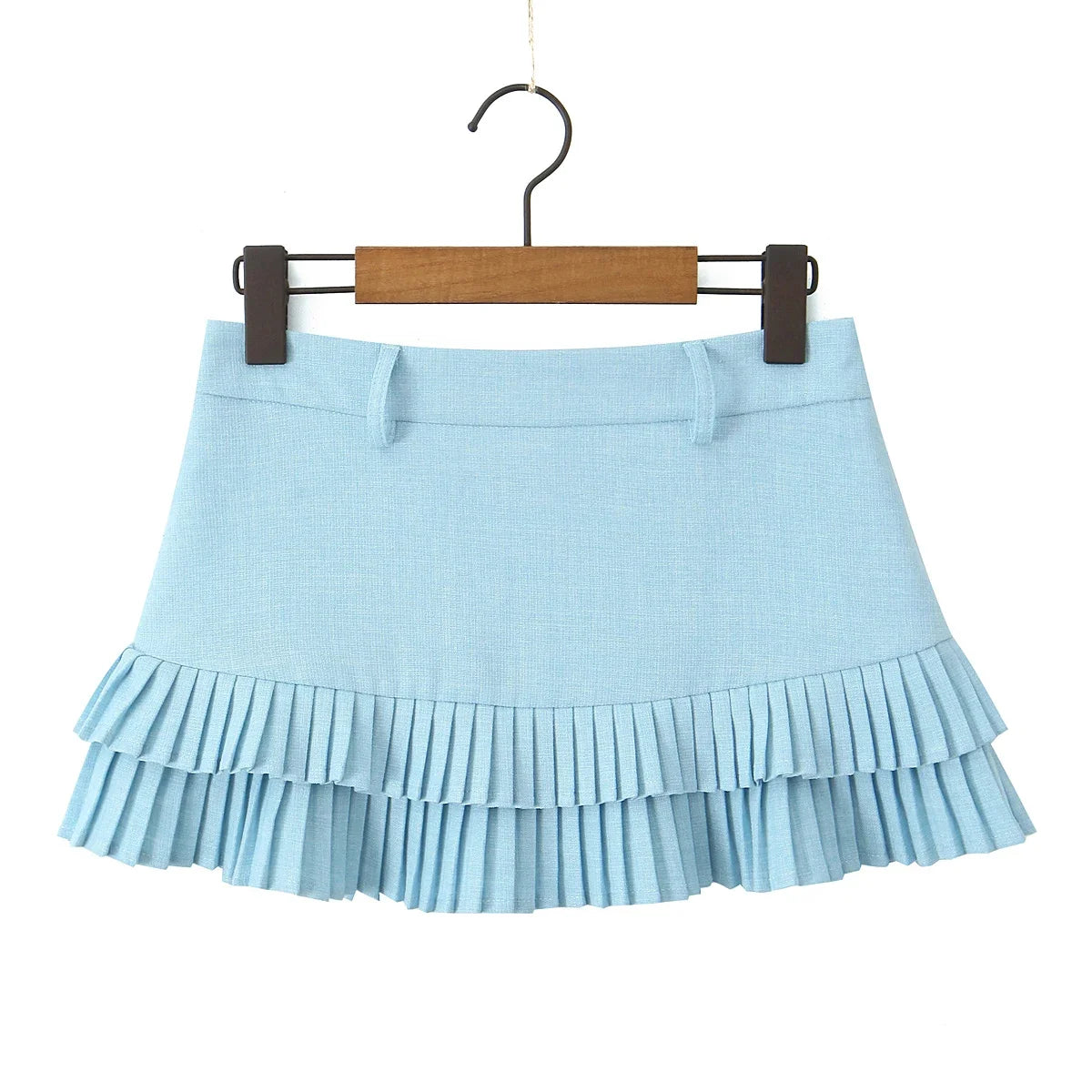 Pleated Micro Mini Skirt — dettaglio