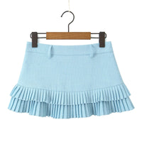 Pleated Micro Mini Skirt — dettaglio