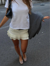 Pleated Micro Mini Skirt — vista completa