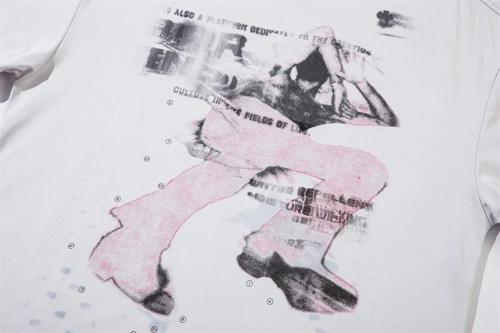 Portrait Print Graphic T shirt — in alternativa