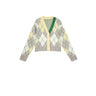 Y2K Preppy V Neck Cardigan Sweater