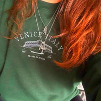 Preppy Venice Sweatshirt — dettaglio del tessuto