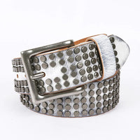 Punk Rivet Leather Belt — vista posteriore