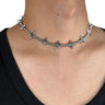Y2K Punk Spike Choker Necklace