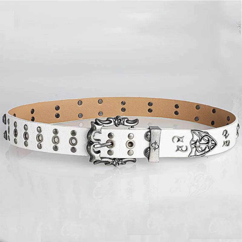 Punk Studded Rivet Belt — vista posteriore