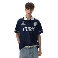 Push Striped Polo Shirt — dettaglio della stampa