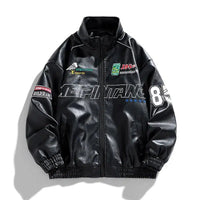 Racing Leather Jacket — vista frontale