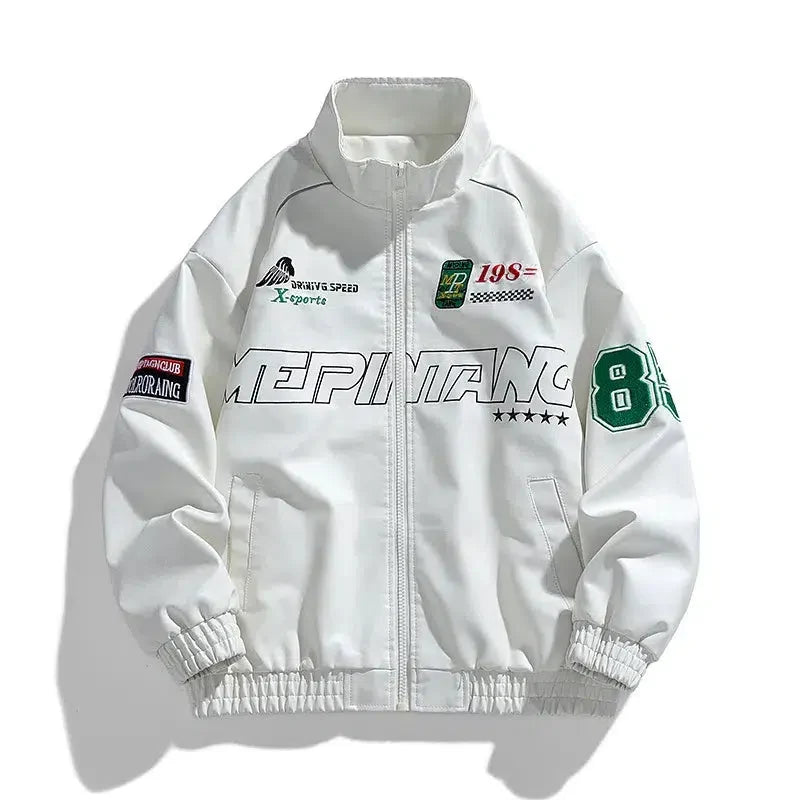 Racing Leather Jacket — vista posteriore