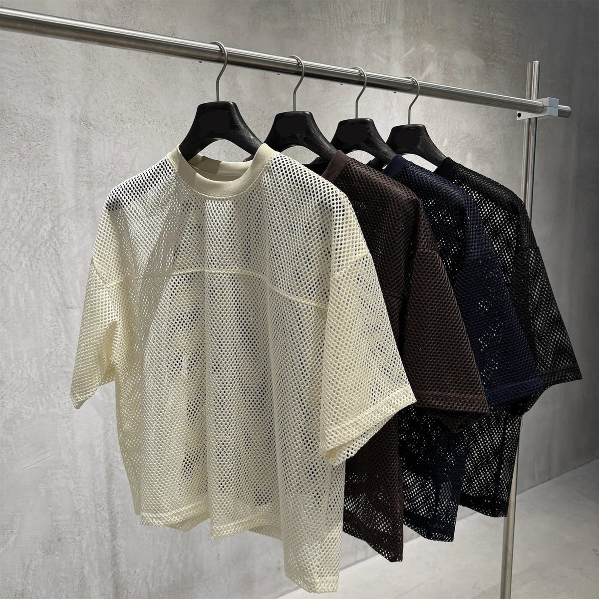 Raw Grunge Mesh T Shirt — vista laterale