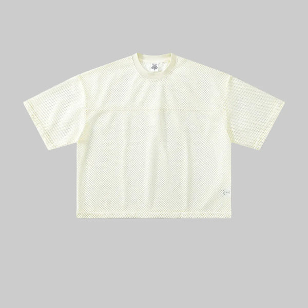 Raw Grunge Mesh T Shirt — vista frontale