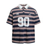 Y2K Red 90 Striped Polo Shirt