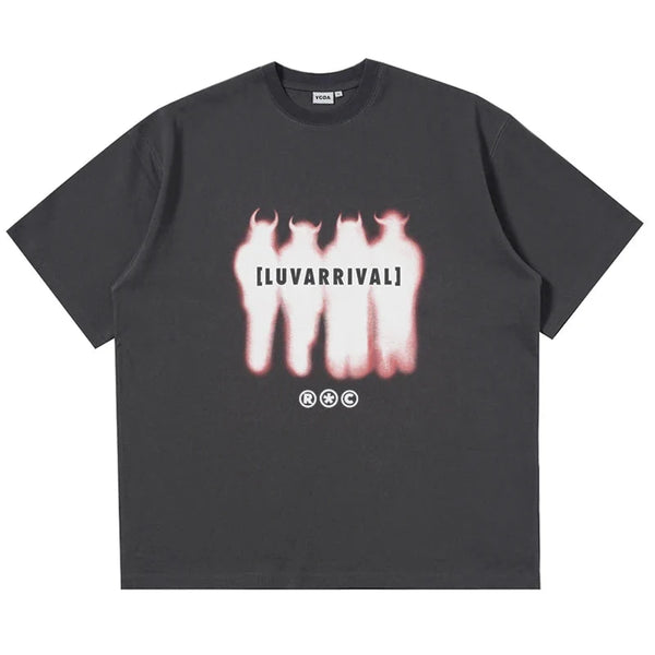 Y2K Red Devils Graphic T Shirt