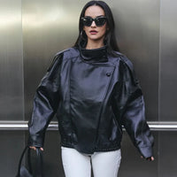 Regular Womens Faux Leather Jacket — in alternativa