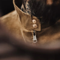 Retro Corduroy Jacket With Stand Up Collar — vista laterale