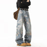 Y2K Retro Floral Print Straight Leg Jeans