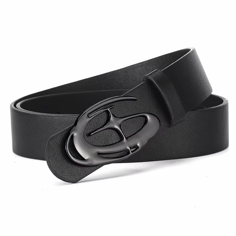 Retro Glistening Star Buckle Belt — vista laterale