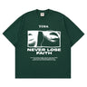 Y2K Retro "Never Lose Faith" Graphic T Shirt