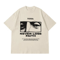 Retro "Never Lose Faith" Graphic T Shirt — in alternativa